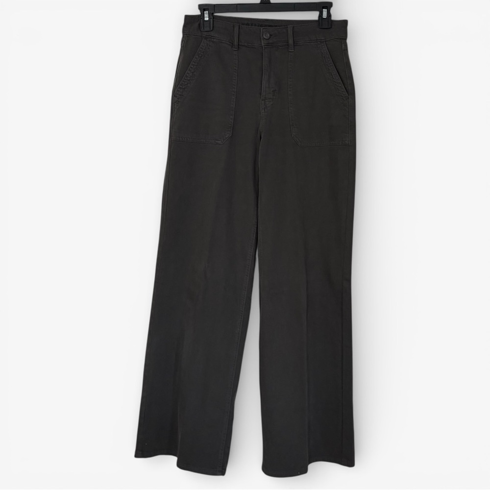 American Eagle womens super high rise baggy wide leg jeans size 4 gray NWT - Picture 2 of 8